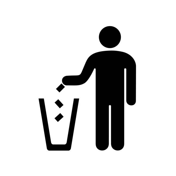 Throw trash into bins